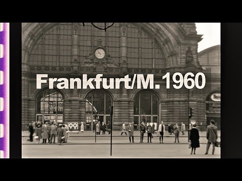 Frankfurt /M. 1960 - Stadtansichten - Henninger Turm im Bau - an East-German visits Frankfurt