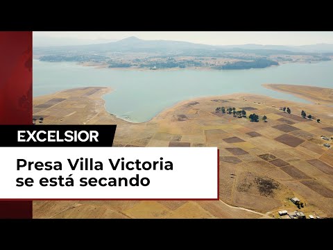 El agua se acaba en la presa Villa Victoria en Edomex
