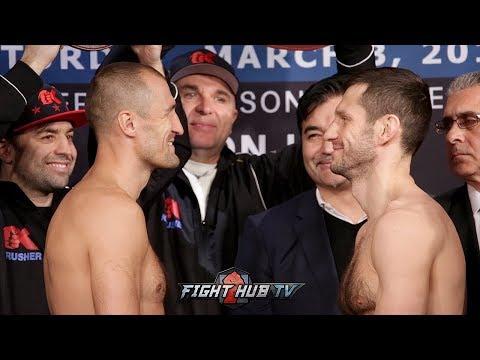 SERGEY KOVALEV VS. IGOR MIKHALKIN - FULL WEIGH IN & FACE OFF VIDEO