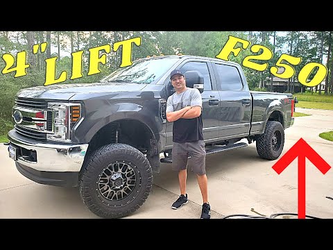 2018 Ford F250 4 inch BDS lift KMC Snare Rims 2017 2019 Ridge Grappler
