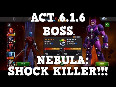 Act 6.1.6 Boss Fight - NEBULA: SHOCK KILLER - Marvel Contest of Champions