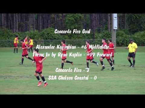 Concorde Fire U17 SRPL Goals Scored vs. SSA Chelsea Coastal - 8/27/2017