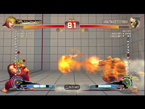 SSF4 AE Ver. 2012: kakio_panya [Ken] vs. we2shi [Sagat] - PSN Ranked Match