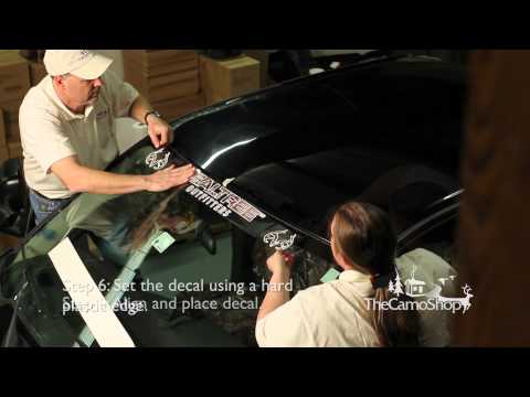 Camo Truck: Windshield Decal Installation