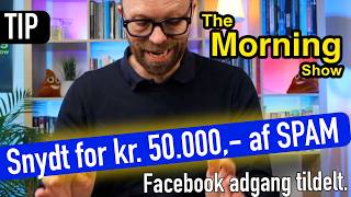 Snydt for kr 50 000, af SPAM mail - Facebook adgang tildelt til fake parterkonto.