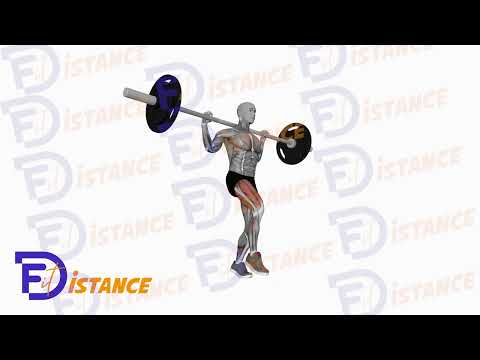 Exercice Fentes à la barre (même pied)