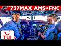 TUI Boeing 737MAX Cockpit Amsterdam To Funchal