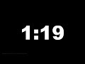 1 Minute 19 Seconds 79 Secs Clock Timer Countdown Alarm Focus