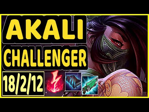 MAGIFELIX (AKALI) vs CORKI - 18/2/12 KDA MID CHALLENGER GAMEPLAY - EUW