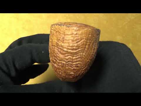 Pipa Il Ceppo gruppo 1 sabbiata con vera  in argento - Light Bent Oval Dublin (CE104)