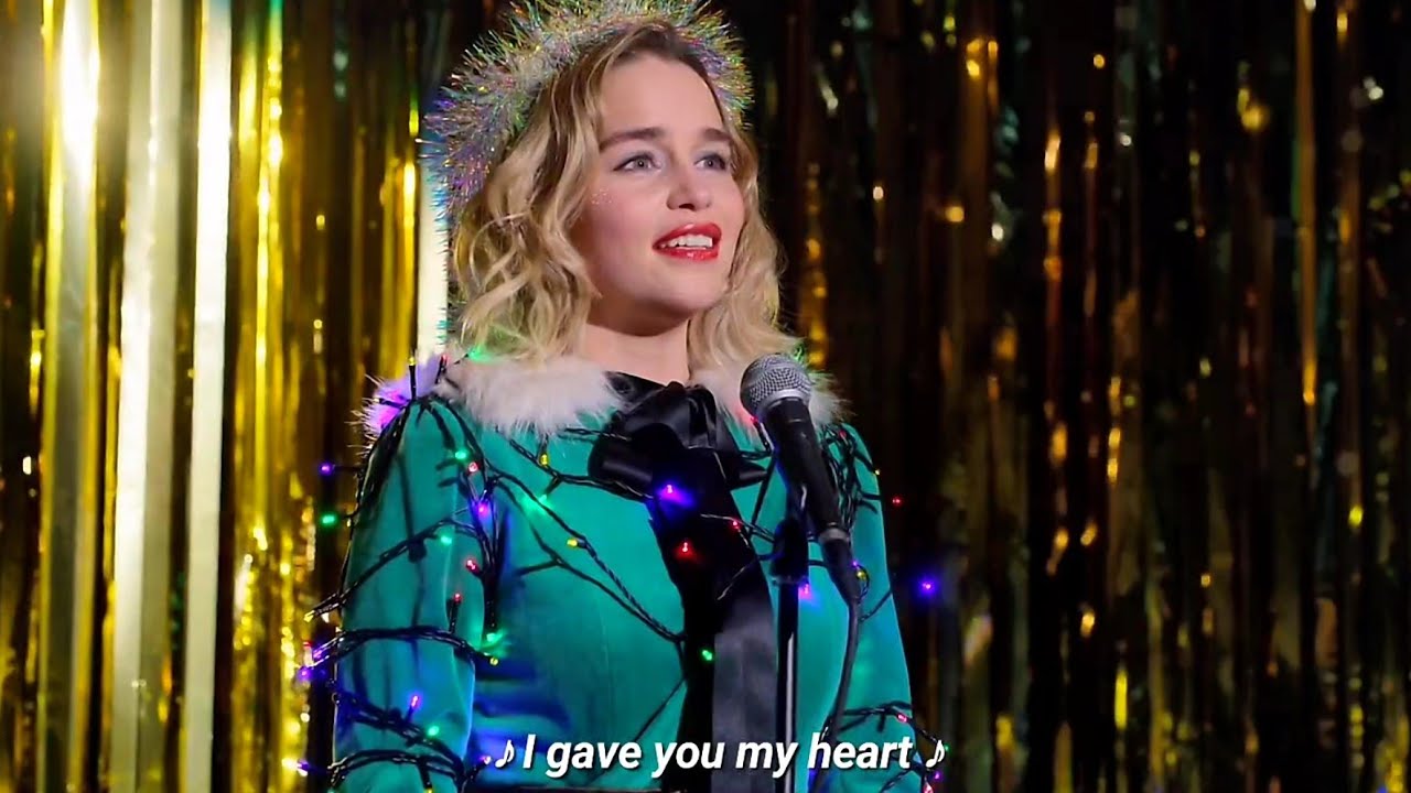 Last Christmas I gave you my heart WITH Lyrics | From The Movie Last Christmas By Emilia Clarke |