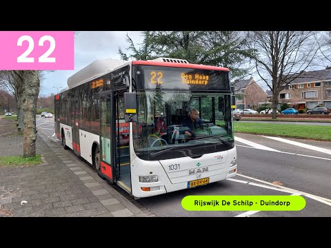 [HTM Den Haag} Trajectfilm Lijn 22 Rijswijk de Schilp - Duindorp | 4K