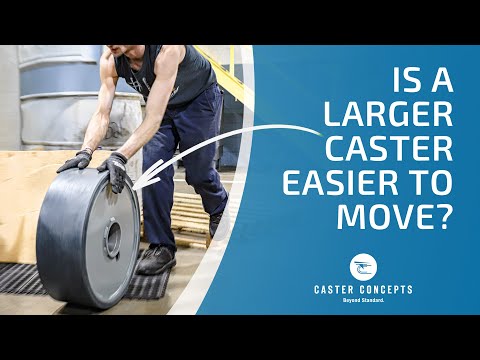 Is a larger caster wheel easier to move?