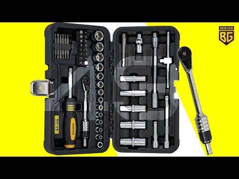 Миниатюра изображения товара Универсальный набор инструментов BERGER 1/4" / BG049 (49 предметов)