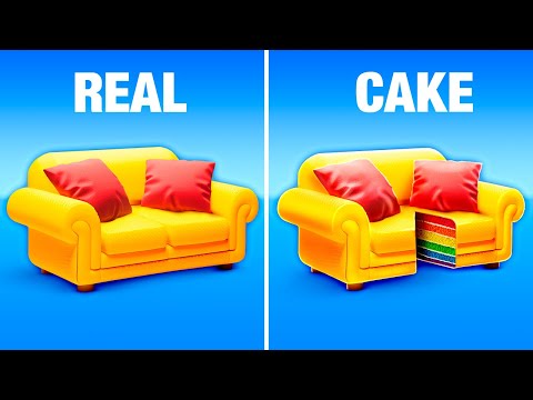 Make Miniature Softest Chocolate Sofa Cake Step by Step in Mini Kitchen - ASMR Cake Decorating Idea