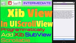 Download the video "IOS , Swift , Tutorial - create an ScrollView Programmatically  (UIScrollView, XIB)"