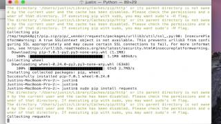 Installing Python Pip on Mac OSX