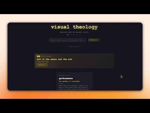 Sacred Syntax I: Gethsemane