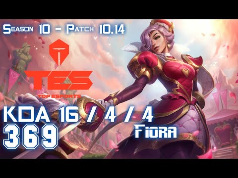 TES 369 FIORA vs SYLAS Top - Patch 10.14 KR Ranked