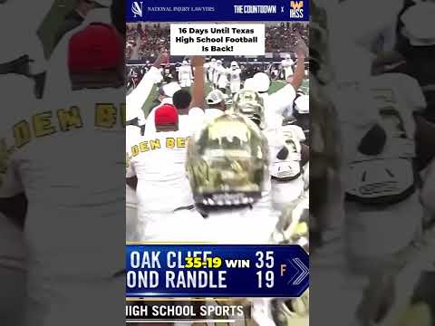 Posting 1 play every day until Texas High School Football is back! 16 Days left!