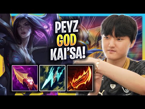 PEYZ IS A GOD WITH KAI'SA! - GEN Peyz Plays Kai'sa ADC vs Ezreal! | Season 2023