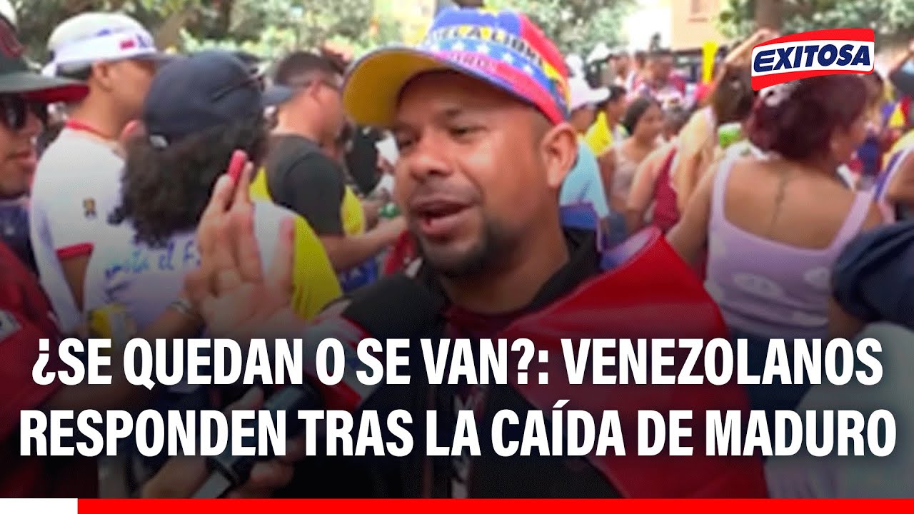 🔴🔵 ¿Se quedan o se van?: Venezolanos responden tras la caída de Nicolás Maduro