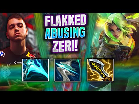FLAKKED ABUSING NEW CHAMP ZERI ADC! - G2 Flakked Plays Zeri ADC vs Draven! | Season 2022