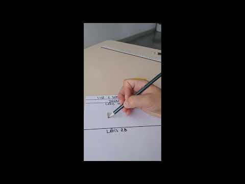 Aula sobre o uso dos lápis HB, 2B e 6B   Efeito Degradê