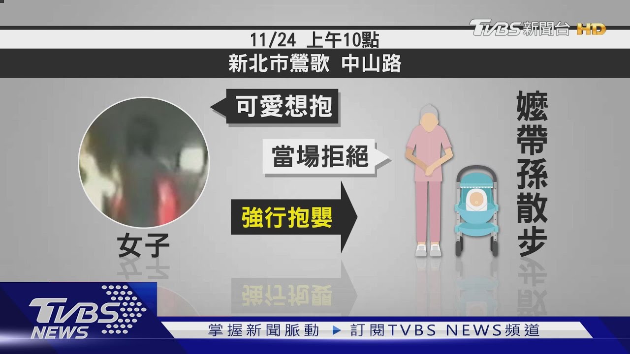 陌生醉女強抱男嬰　阿嬤、生母急攔衝突