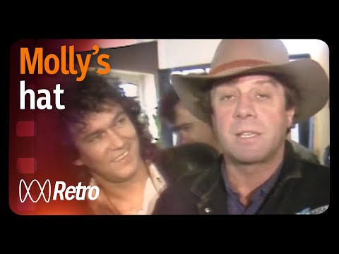 A montage of Molly Meldrum's evolving hat situation on Countdown RetroFocus ABC Australia