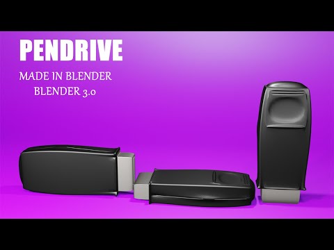 PEN DRIVE MADE IN BLENDER SPEED LEVEL DESIGN