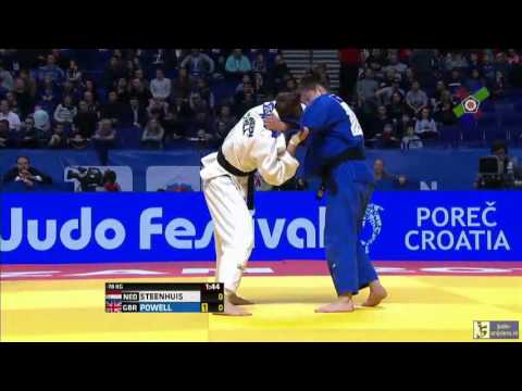 Judo 2016 European Championships Kazan: Steenhuis (NED) - Powell (GBR) [-78kg] semi-final
