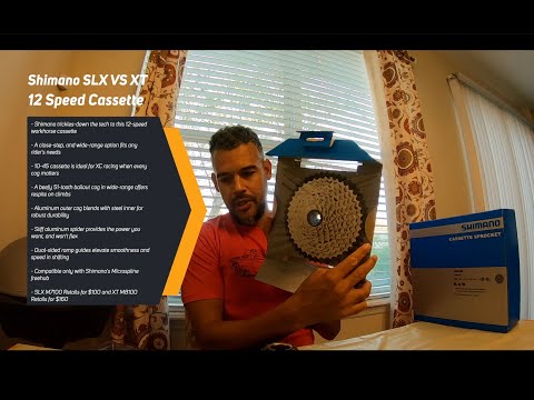 Galinis žvaigždžių blokas Shimano SLX CS-M7100 12-speed-10-51T video