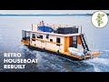 Retro Houseboat Transformed Into Amazing New Space – FLOATING TINY HOUSE TOUR
