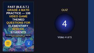 FAST (B.E.S.T.) Grade 4 Math Practice — 100 Video Game Themed Questions For Elementary school studen