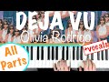 How to play DEJA VU - Olivia Rodrigo Piano Tutorial (Chords/Accompaniment with Singing)