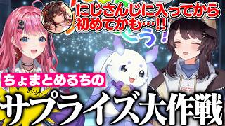 【サプライズ大作戦】勘の鋭い戌亥とこに一切バレず、100万人お祝いサプライズを大成功させるちょまとめるち【戌亥とこ/ルンルン/倉持めると/にじさんじ切り抜き】