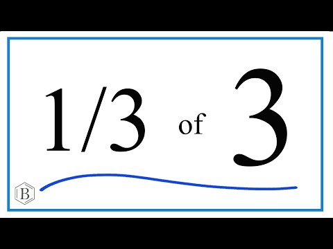 How to Find 1/3 of 3