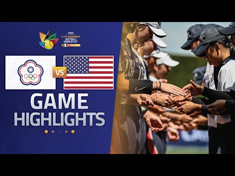 HIGHLIGHTS | Chinese Taipei vs USA | WBSC U-15 Women's Softball World Cup 2025