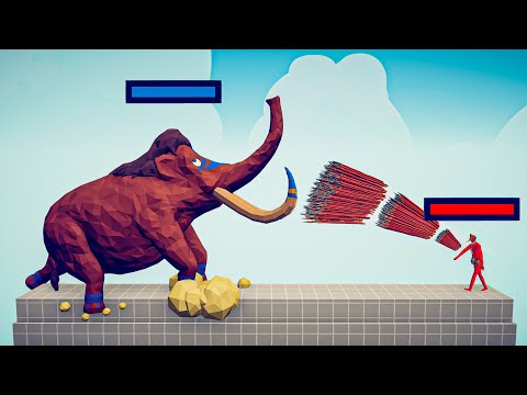 MAMMOTH GIANT vs EVERY GOD + HP BAR - Totally Accurate Battle Simulator TABS