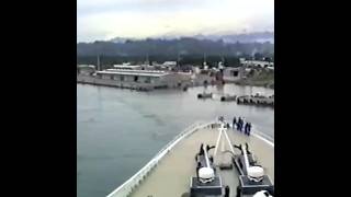 Cunard Ocean Liner QE2 arrives in Papua New Guinea
