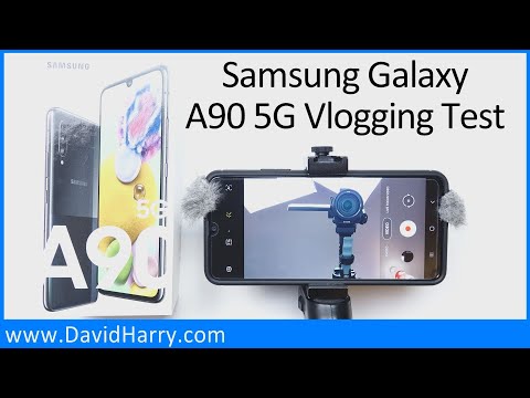 Vlogging On A Samsung Galaxy A90 5G Android Smartphone - First Vlog Test