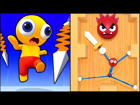 Spring Spear Aim Snap VS Bricks Jam Capybara - All Levels SpeedRun Gameplay