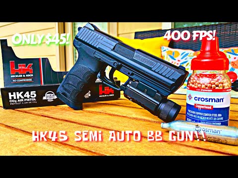 Umarex HK45 CO2 Powered BB Gun| Unboxing and Review