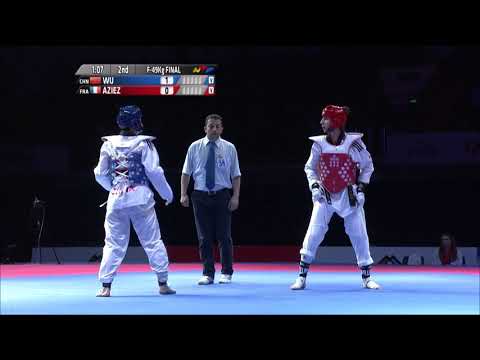 Единоборства 2014 WT GP SUZHOU W 49kg Final J WU CHN VS Y AZIEZ FRA