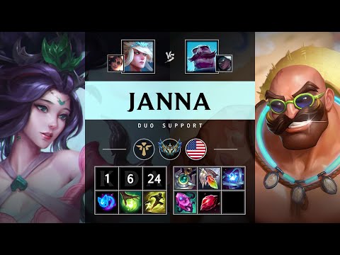 Janna Support vs Braum - NA Challenger Patch 25.20