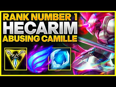 Rank 1 Hecarim Abusing Camille Top In Challenger | lolTatter | League of legends