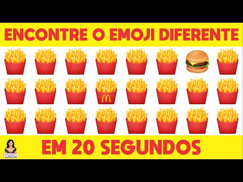 ENCONTRE O EMOJI DIFERENTE EM 20 SEGUNDOS [ IncrivelMente Curiosa ]