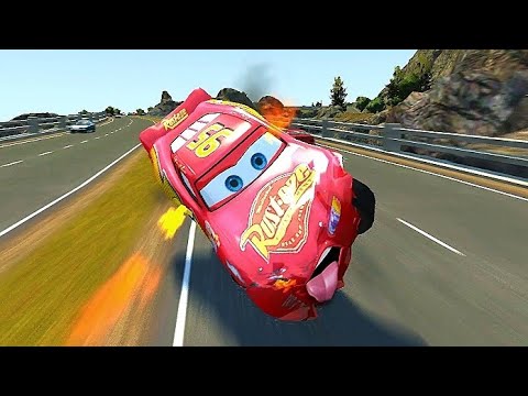 GTA 4 Rayo Lightning McQueen Crash Testing Ep. 4 GTA IV Car Crashes