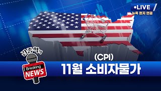 [김종학의 브레이킹 뉴스] 11월 소비자물가지수(CPI) 발표! 12월 18일 오후 10시 30분 L.I.V…